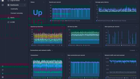 Screenshot of dashboard template