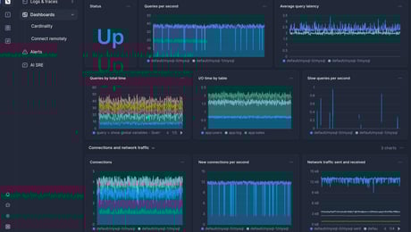 Screenshot of dashboard template