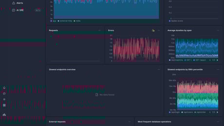 Screenshot of dashboard template