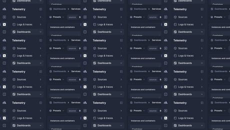 Screenshot of dashboard template