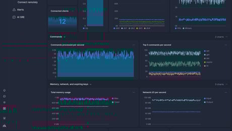 Screenshot of dashboard template