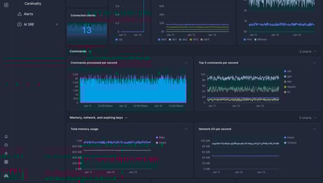 Screenshot of dashboard template